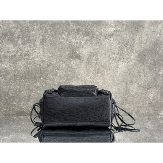 Replica AAA Borsa a secchiello Balenciaga Le City nera Replica Perfetta Borsa a secchiello Balenciaga Le City nera Imitazione Falsa