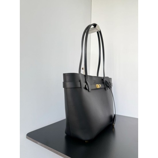 Replica AAA Borsa tote media Balenciaga Bel Air nera Replica Perfetta Borsa tote media Balenciaga Bel Air nera Imitazione Falsa