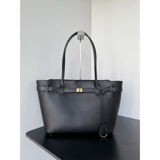 Replica AAA Borsa tote media Balenciaga Bel Air nera Replica Perfetta Borsa tote media Balenciaga Bel Air nera Imitazione Falsa