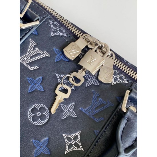 Replica Perfetta 163c01 LV Keepall Bandoulière 50 Borsa da viaggio M28836 Blu Imitazione Falsa