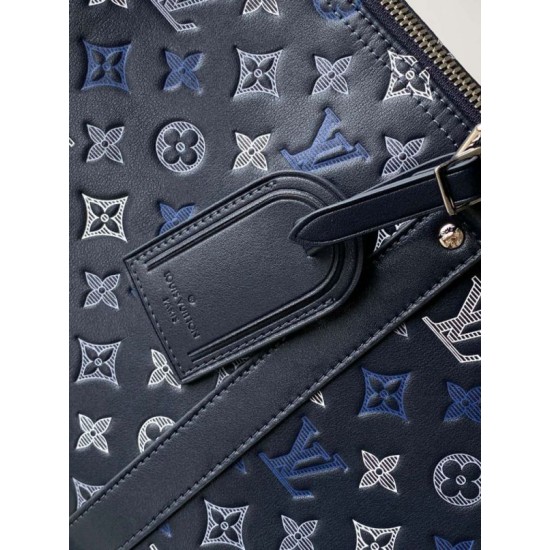 Replica Perfetta 163c01 LV Keepall Bandoulière 50 Borsa da viaggio M28836 Blu Imitazione Falsa