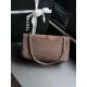 Replica Perfetta Borsa Chanel Flap Maxi AS6281 scamosciata con catena  Imitazione Falsa