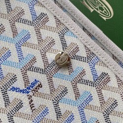 Replica AAA Portafoglio Goyard Plumet Tela Goyardine Bianco Replica Perfetta Portafoglio Goyard Plumet Tela Goyardine Bianco Imitazione Falsa