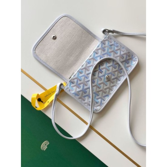 Replica AAA Portafoglio Goyard Plumet Tela Goyardine Bianco Replica Perfetta Portafoglio Goyard Plumet Tela Goyardine Bianco Imitazione Falsa
