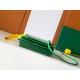 Replica Perfetta Portafoglio Goyard Plumet Tela Goyardine verde Imitazione Falsa