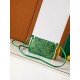 Replica Perfetta Portafoglio Goyard Plumet Tela Goyardine verde Imitazione Falsa