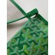 Replica Perfetta Portafoglio Goyard Plumet Tela Goyardine verde Imitazione Falsa
