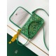 Replica Perfetta Portafoglio Goyard Plumet Tela Goyardine verde Imitazione Falsa