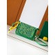 Replica Perfetta Portafoglio Goyard Plumet Tela Goyardine verde Imitazione Falsa