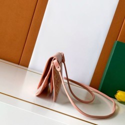 Replica Perfetta Portafoglio Goyard Plumet Tela Goyardine Rosa cipria Imitazione Falsa