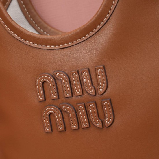 Replica AAA Borsa tote Miu Miu Ivy 5BA281 marrone Replica Perfetta Borsa tote Miu Miu Ivy 5BA281 marrone Imitazione Falsa
