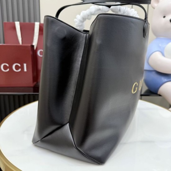Replica AAA Borsa tote grande Gucci NY A00B4R nera Replica Perfetta Borsa tote grande Gucci NY A00B4R nera Imitazione Falsa