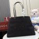 Replica AAA Borsa tote grande Gucci NY A00B4R tela GG nera Replica Perfetta Borsa tote grande Gucci NY A00B4R tela GG nera Imitazione Falsa