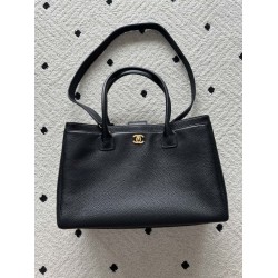 Replica Perfetta Borsa tote Chanel Cerf Executive nera Imitazione Falsa