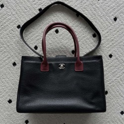 Replica Perfetta Borsa tote Chanel Cerf Executive Rossa/Nero Imitazione Falsa