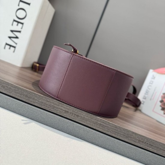 Replica AAA Borsa Loewe Hammock Slice Borgogna Replica Perfetta Borsa Loewe Hammock Slice Borgogna Imitazione Falsa