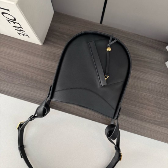 Replica Perfetta Borsa Loewe Hammock Slice nera Imitazione Falsa