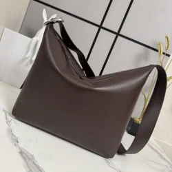 Replica Perfetta Borsa a tracolla grande Loewe Loop marrone Imitazione Falsa