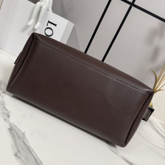 Replica Perfetta Borsa a tracolla grande Loewe Loop marrone Imitazione Falsa