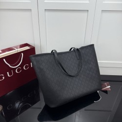 Replica Perfetta Borsa tote grande Gucci Tribeca nero (GG Denim) Imitazione Falsa
