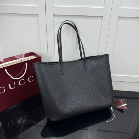 Replica AAA Borsa tote grande Gucci Tribeca nero (GG Denim) Replica Perfetta Borsa tote grande Gucci Tribeca nero (GG Denim) Imitazione Falsa