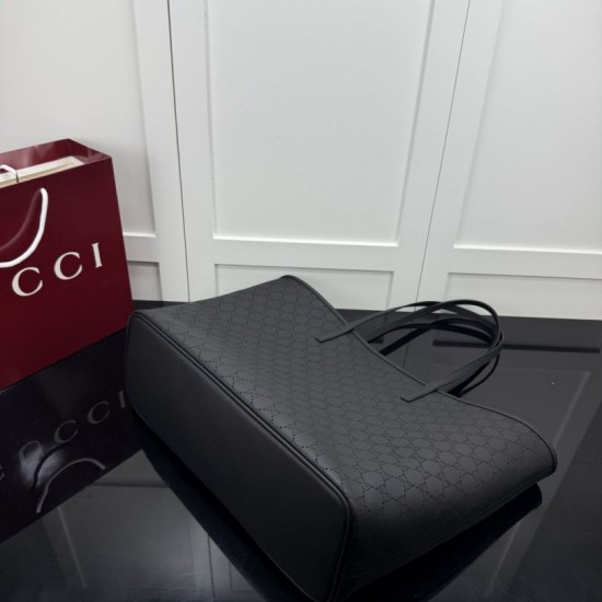 Replica AAA Borsa tote grande Gucci Tribeca nero (GG Denim) Replica Perfetta Borsa tote grande Gucci Tribeca nero (GG Denim) Imitazione Falsa