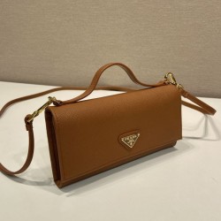 Copia Perfetta Mini borsa Prada 1MT042 Marrone Imitazione Falsa