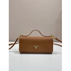 Copia Perfetta Mini borsa Prada 1MT042 Marrone Imitazione Falsa