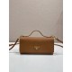 Replica AAA Mini borsa Prada 1MT042 Marrone Copia Perfetta Mini borsa Prada 1MT042 Marrone Imitazione Falsa