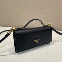 Copia Perfetta Mini borsa a tracolla Prada 1MT042 Nero Imitazione Falsa