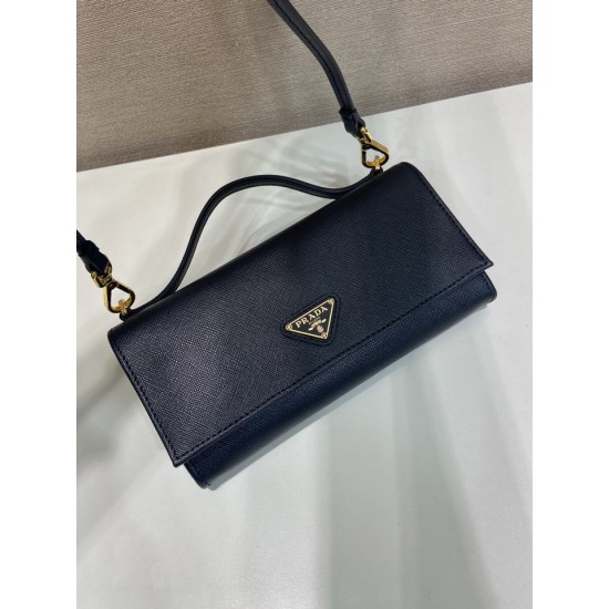 Replica AAA Mini borsa a tracolla Prada 1MT042 Nero Copia Perfetta Mini borsa a tracolla Prada 1MT042 Nero Imitazione Falsa