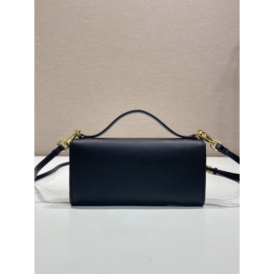 Replica AAA Mini borsa a tracolla Prada 1MT042 Nero Copia Perfetta Mini borsa a tracolla Prada 1MT042 Nero Imitazione Falsa
