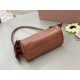 Replica AAA Borsa a tracolla Hobo Miu Miu Ribbon 5NE029 Marrone Copia Perfetta Borsa a tracolla Hobo Miu Miu Ribbon 5NE029 Marrone Imitazione Falsa