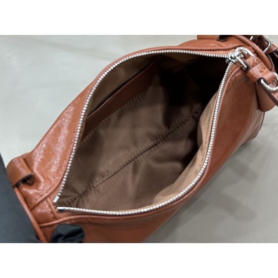 Replica AAA Borsa a tracolla Hobo Miu Miu Ribbon 5NE029 Marrone Copia Perfetta Borsa a tracolla Hobo Miu Miu Ribbon 5NE029 Marrone Imitazione Falsa