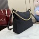 Replica AAA Borsa a tracolla piccola Gucci A006OA Lady Lunetta GG Nero Copia Perfetta Borsa a tracolla piccola Gucci A006OA Lady Lunetta GG Nero Imitazione Falsa