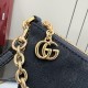 Replica AAA Borsa a tracolla piccola Gucci A006OA Lady Lunetta GG Nero Copia Perfetta Borsa a tracolla piccola Gucci A006OA Lady Lunetta GG Nero Imitazione Falsa