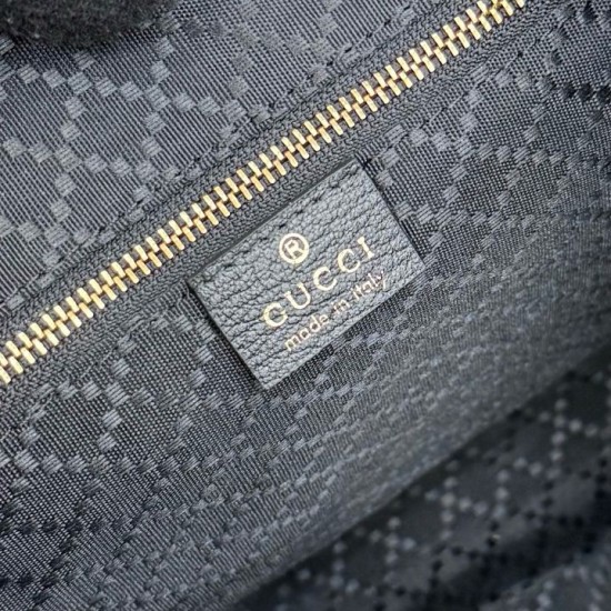 Replica AAA Borsa a tracolla piccola Gucci A006OA Lady Lunetta GG Nero Copia Perfetta Borsa a tracolla piccola Gucci A006OA Lady Lunetta GG Nero Imitazione Falsa