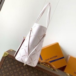 Replica AAA Borsa tote LV Neverfull MM beige Copia Perfetta Borsa tote LV Neverfull MM beige Imitazione Falsa