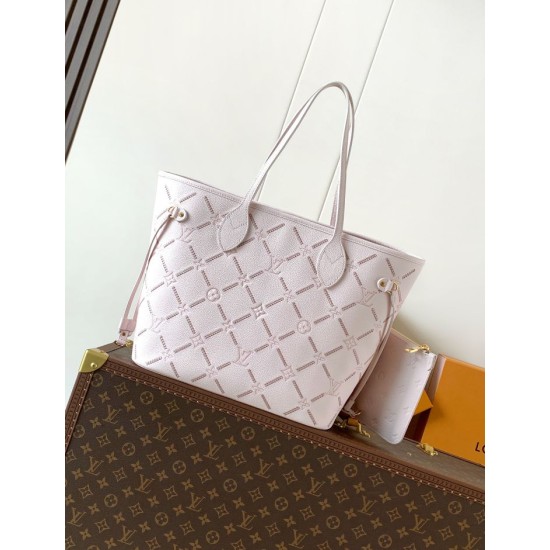 Replica AAA Borsa tote LV Neverfull MM beige Copia Perfetta Borsa tote LV Neverfull MM beige Imitazione Falsa