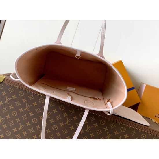 Replica AAA Borsa tote LV Neverfull MM beige Copia Perfetta Borsa tote LV Neverfull MM beige Imitazione Falsa