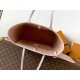 Replica AAA Borsa tote LV Neverfull MM beige Copia Perfetta Borsa tote LV Neverfull MM beige Imitazione Falsa