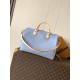 Replica AAA Borsa Louis Vuitton Speedy Soft 30 M89688 struzzo blu Copia Perfetta Borsa Louis Vuitton Speedy Soft 30 M89688 struzzo blu Imitazione Falsa