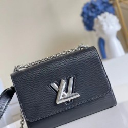 Migliore Repliche Louis Vuitton Twist MM M50282 Nero Economiche Outlet Online