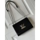 Migliore Repliche Louis Vuitton Twist MM M50282 Nero Economiche Outlet Online