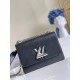 Migliore Repliche Louis Vuitton Twist MM M50282 Nero Economiche Outlet Online