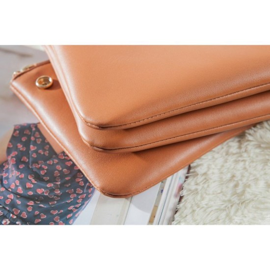 Replica Borse Celine Piccolo Trio Crossbody In Brown in pelle di vitello