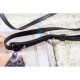 Replica Borse Celine Piccolo Trio Crossbody In pelle di vitello nera