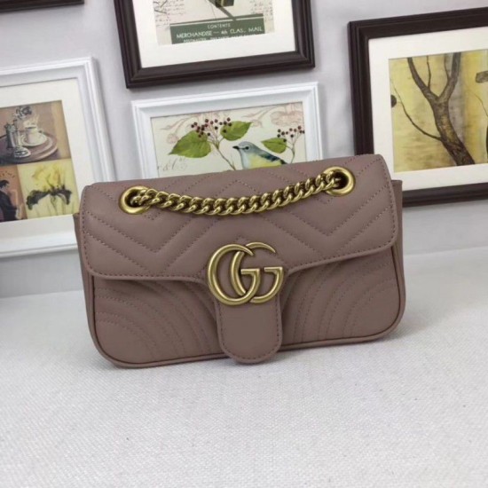 Replica Borse GG Marmont Matelassé Mini 446744 Rosa