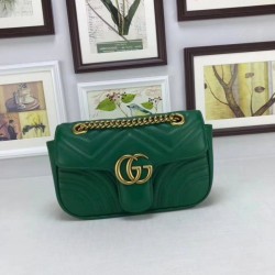 Replica Borse GG Marmont Matelassé Mini 446744 Verde