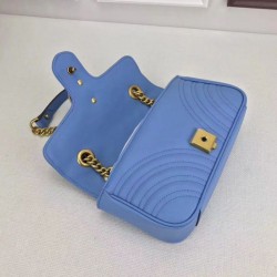 Replica Borse GG Marmont Matelassé Mini 446744 Blu